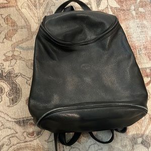 Longchamp leather backpack